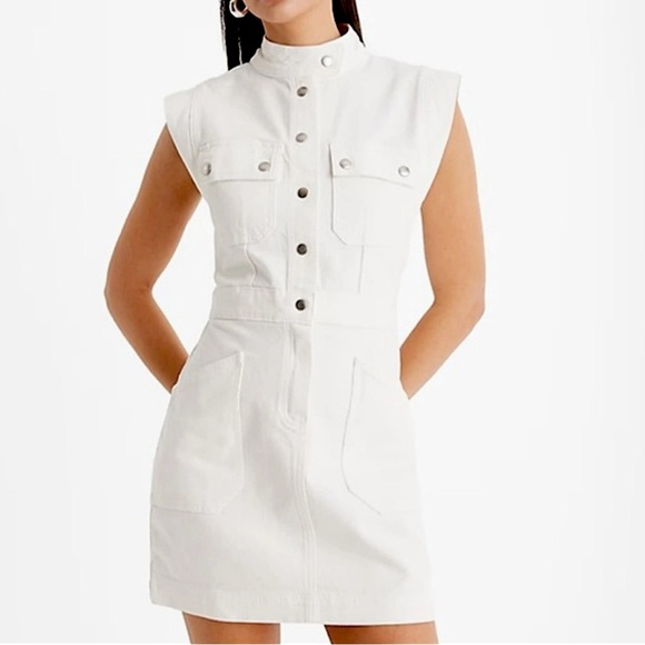 Express White Mini Dress - Picture 1 of 3